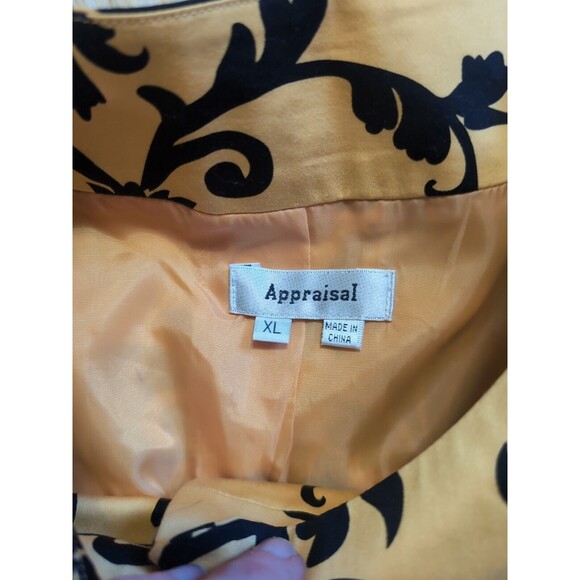 Elegant Black and Gold Trench Coat - Picture 7 of 11